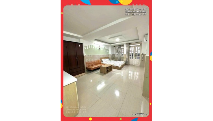 TB. Tòa CHDV 18P, TN 100 triệu/th. Ngang 25M x 7M, 6T, H+TM. Gần MT đường Bạch Đằng.